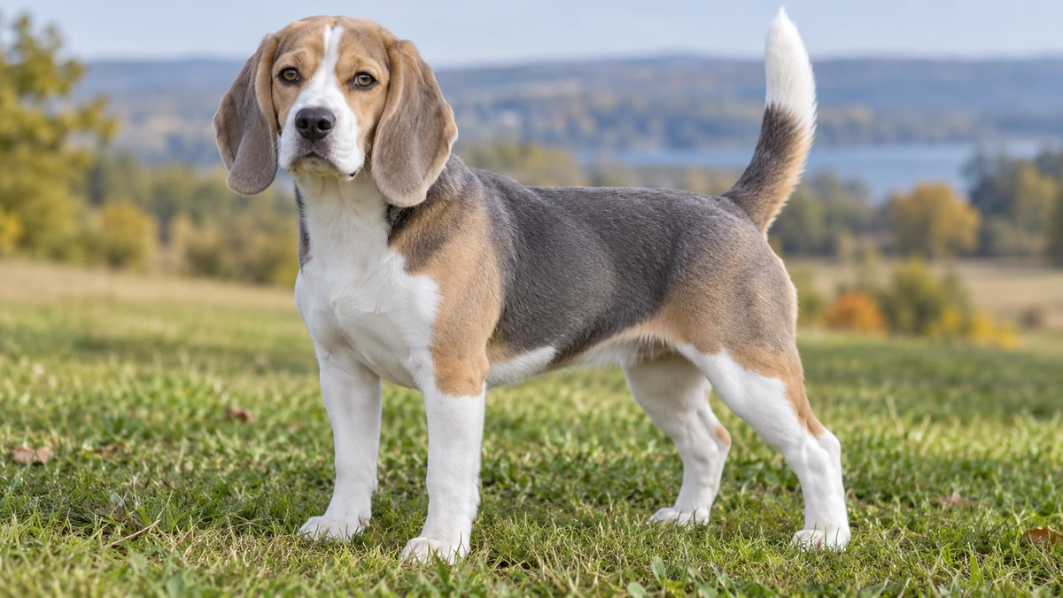 Beagle köpek — mavi gümüş (seyrek) renk
